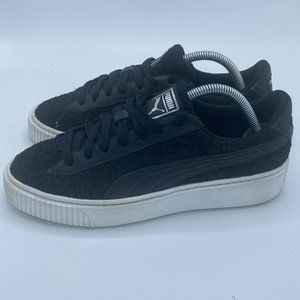 Puma Basket Platform FO Black Low Top Sneakers